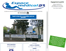 Tablet Screenshot of espacemedical93.fr